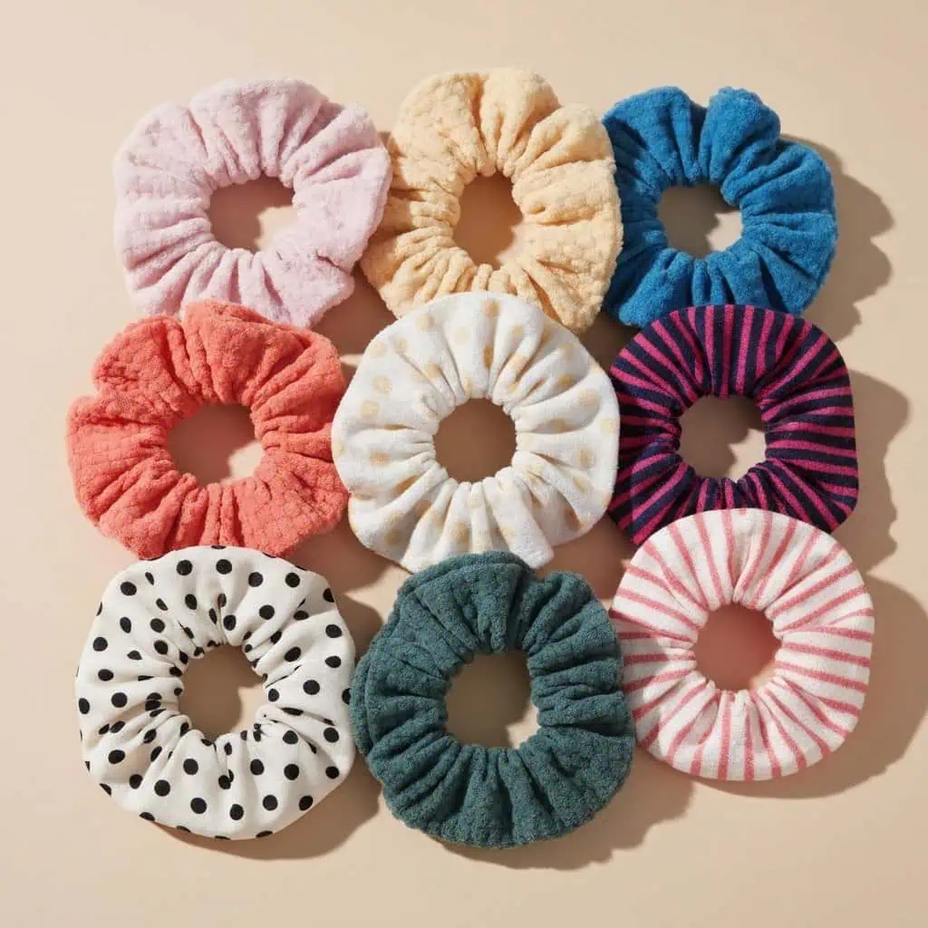 Gumki do włosów typu scrunchie – powrót kultowego akcesorium w nowoczesnym wydaniu